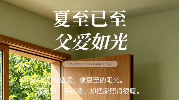 父亲节 × 夏至 | ANKE长效饰面，为何能和父爱一样，扛得住漫长岁月？